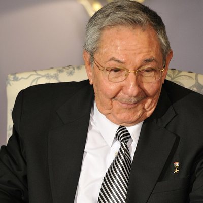 Portrait de Raúl Castro.